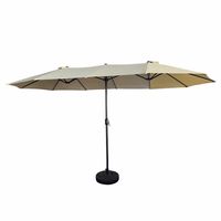 Parasol ogrodowy TILIA 245x270x460 duży regulowany beżowy