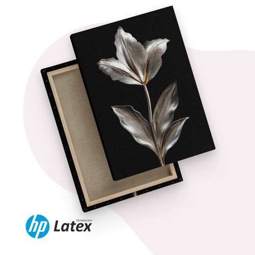 Obrazy Do Sypialni Set Złote Srebrne Kwiaty Natura Styl Glamour 90cm x 40cm na Arena.pl