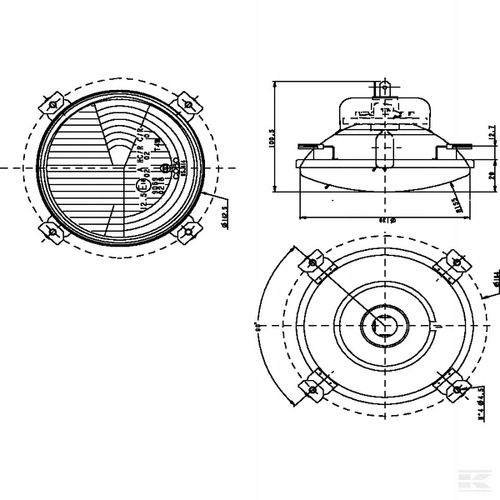 Element Optyczny Reflektora, Okrągły Ø 142.5 mm na Arena.pl