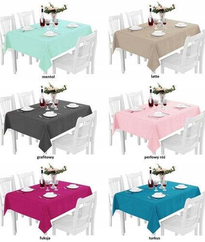 OBRUS GŁADKI MATOWY PRACTICAL 140x260 GRUBY KOLORY na Arena.pl