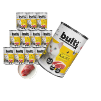 KARMA MOKRA DLA KOTA BULTI Puszka mielonka z kaczką ZESTAW 12x400g