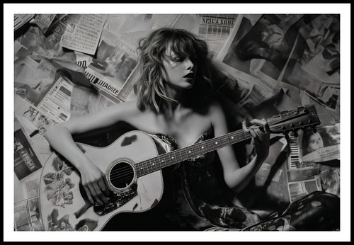 Plakat 91,5x61cm Młoda Gitarzystka na Arena.pl