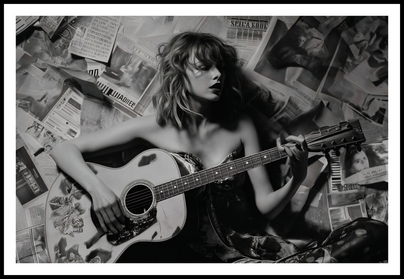 Plakat 91,5x61cm Młoda Gitarzystka zdjęcie 3