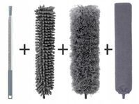 Teleskopowa miotełka szczotka do kurzu 3 końcówki