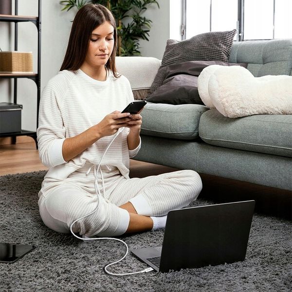 DŁUGI KABEL 200CM USB-C TYPE-C - SZYBKI / WZMOCNIONY / PLECIONY - 60W zdjęcie 6