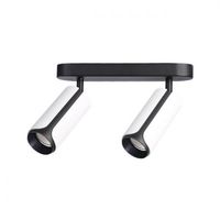 KINKIET CZARNO BIAŁY OBROTOWY 35W LED ALUMINIUM NOWOCZESNY