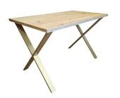 Stół do salonu kuchni 70x120x28 LOFT X złoty Dąb Craft