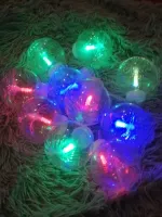 Lampki choinkowe kule led światłowód RGB