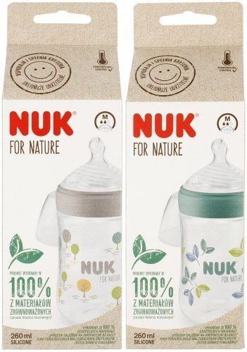 NUK 742005 Butelka 260 ml For Nature smoczek sil. M na Arena.pl