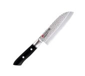 KASUMI Nóż Santoku, mały kuty VG10 HM dł. 13 cm młotkowany