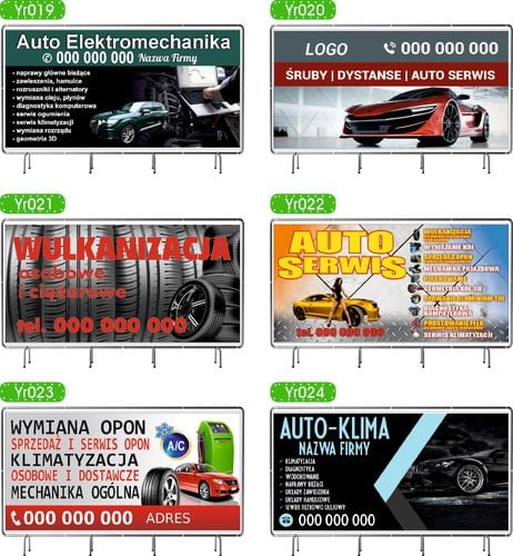 BANER REKLAMOWY 100x50 cmUSŁUGI HYDRAULICZNE różne wzory gotowe projekty na Arena.pl