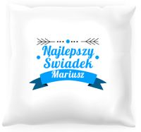 Poduszka personalizowana -  Podziękowania dla świadka #09