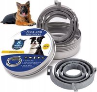 OBROŻA DLA PSA NA PCHŁY KLESZCZE 8 MIESIĘCY 63 CM NA PASOŻYTY ANTYROBAKI