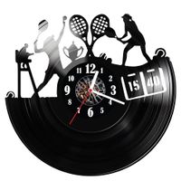 Zegar ścienny z płyty winylowej Tenis 456.14