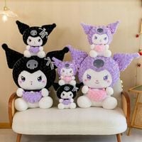 2 x Maskotka KUROMI HELLO KITTY PLUSZOWA MY MELODY SANRIO CREWMATE