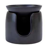 Ceramiczny kominek do wosków zapachowych BISPOL Aura AWB-002-002 czarny