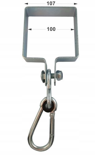 OBEJMA HAK HUŚTAWKOWY MOCOWANIE 100MM SREBRNA na Arena.pl