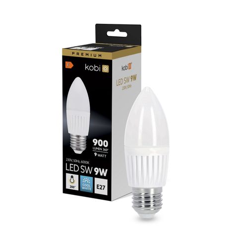 żarówka led sw 9w e27 6000k kobi premium na Arena.pl