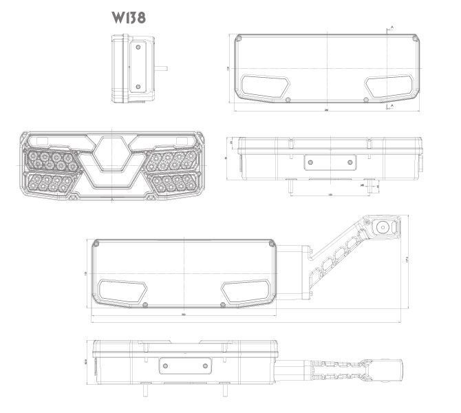 Lampa LED zespolona tylna 6 funkcji PRAWA 1062 zdjęcie 7