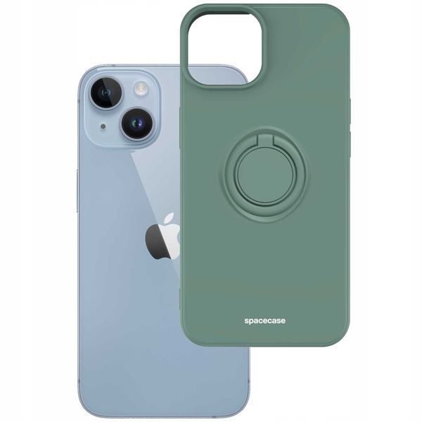 Spacecase Silicone Ring Iphone 14 Dark Green zdjęcie 2
