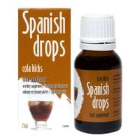 energetyzujące krople spanish drops cola kicks smak coli cobeco