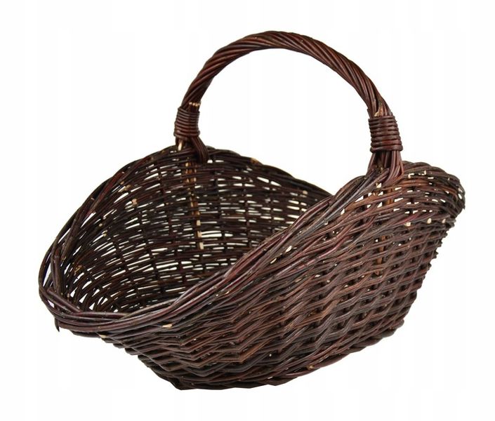 Wiklinowy KOSZ NA PIKNIK koszyk do kominka zdjęcie 7