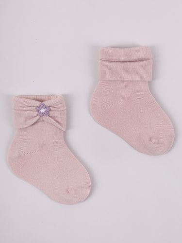 Skarpety niemowlęce bawełniane dziewczęce kwiatek 3PAK 6-12 miesięcy YOCLUB na Arena.pl