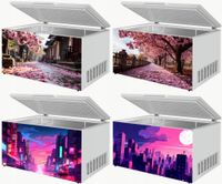 Naklejka samoprzylepna na zamrażarkę zmywarkę pralkę MIASTA ULICE JAPONIA