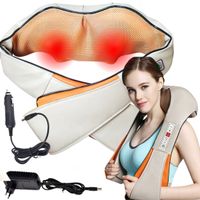 SKUTECZNY MASAŻER NARAMIENNY PUNKTOWY SHIATSU ROZGRZEWAJACY NA BÓL MIĘŚNI