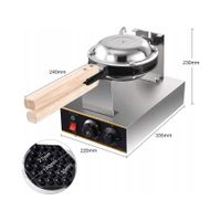 2X Gofrownica bąbelkowa profesjonalna BUBBLE WAFFLE