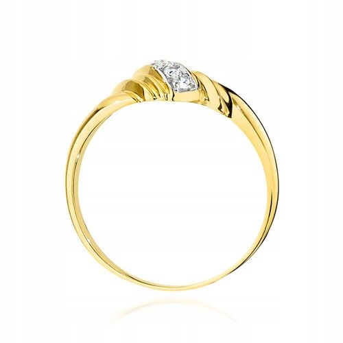 ZŁOTY PIERŚCIONEK 333 ZDOBIONY z Cyrkoniami r. 22 na Arena.pl