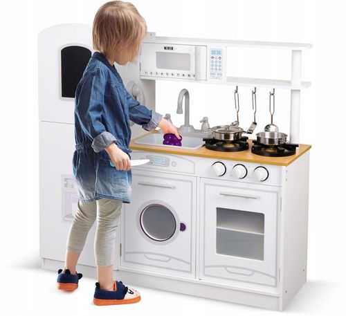 DUŻA KUCHNIA DREWNIANA Kuchenka Dzieci INTERAKTYWN na Arena.pl