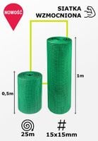 siatka ogrodowa zielona typ 404 1m*25mb - 25 mb - s-b 001 10