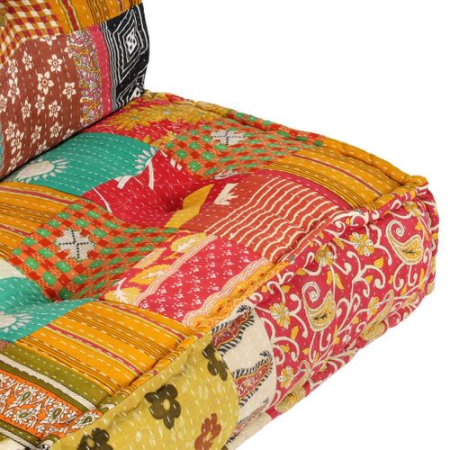 VidaXL Sofa, 120x120x20 cm, tkanina, patchwork na Arena.pl