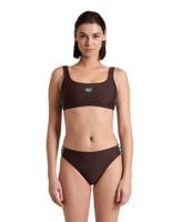 ARENA STROJE PŁYWACKIE WOMEN'S ICONS BRALETTE TWO PIECES SEPIA WATER