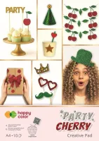 BLOK KREATYWNY PARTY CHERRY A4 10 HALOGRAPHIC HAPPY COLOR