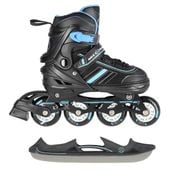 OUTLET Łyżworolki 2w1 NH18191 Nils Extreme czarno-niebieskie 39-43