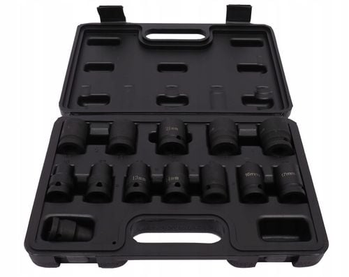 ZESTAW NASADEK UDAROWYCH 10-24 NASADKI UDAROWE 1/2" KLUCZ UDAROWY KOMPLET na Arena.pl