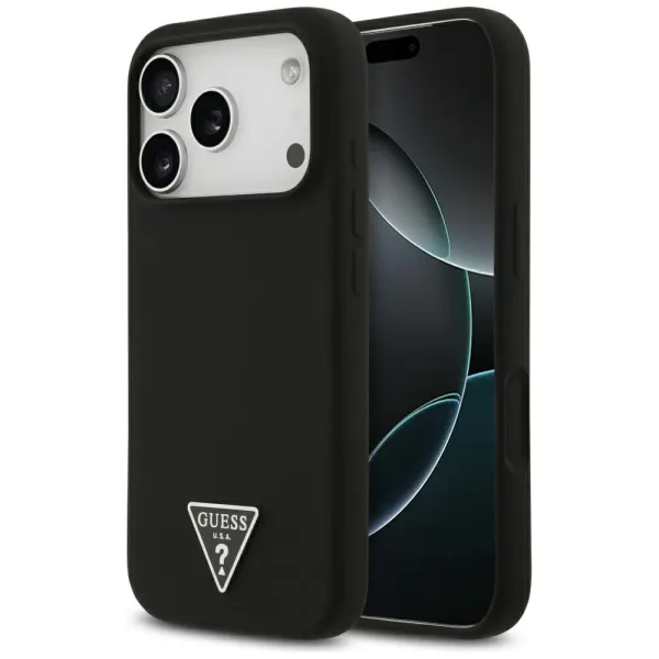 etui guess silicone triangle logo magsafe do iphone 17 pro max zdjęcie 1