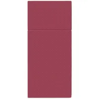 Serwetki papierowe kieszonki na sztućce Punta Punta bordowe, 50 szt.