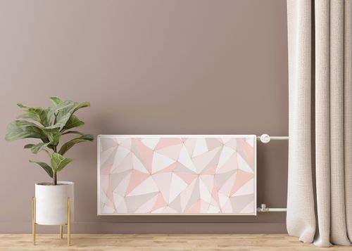 Magnetyczna MASKOWNICA Na Grzejnik Różowy Wzór Geometryczny 100cm x 60cm na Arena.pl
