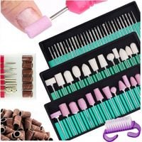 Frezy do Skórek Paznokci Zestaw Manicure Diamentowe Kamienne Filcowe