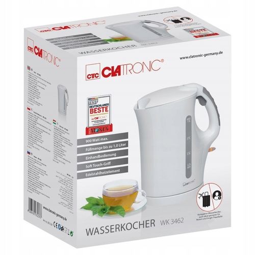 CZAJNIK ELEKTRYCZNY PODRÓŻNY TURYSTYCZNY BEZPRZEWODOWY CLATRONIC 900W na Arena.pl