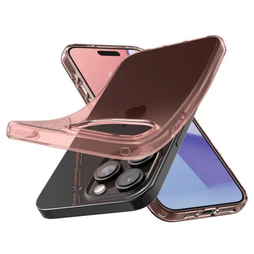 Etui Spigen Crystal Flex na iPhone 15 Pro Max - różowo-przezroczyste na Arena.pl