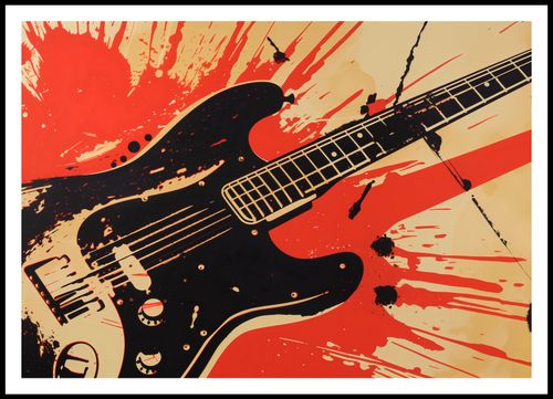 Plakat 100x70cm Gitara Elektryczna na Arena.pl