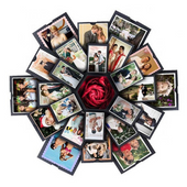 ROZKŁADANE PUDEŁKO NIESPODZIANKA - DUŻY CZARNY EXPLODING BOX