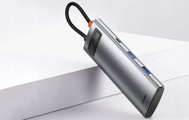 Adapter 7w1 Baseus Hub USB-C na 2xUSB +HDMI +USB-C zdjęcie 11
