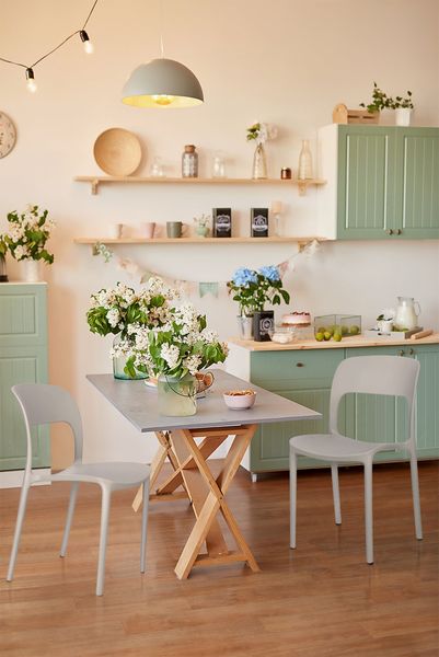 Krzesło Flexi szare z tworzywa zdjęcie 2