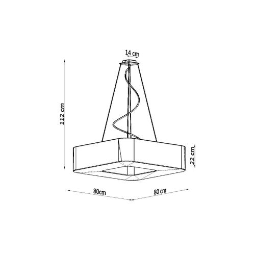 Żyrandol URANO 80 czarny na Arena.pl