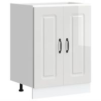 Szafka pod zlewozmywak, Kalmar, biała, 60x46x81,5 cm